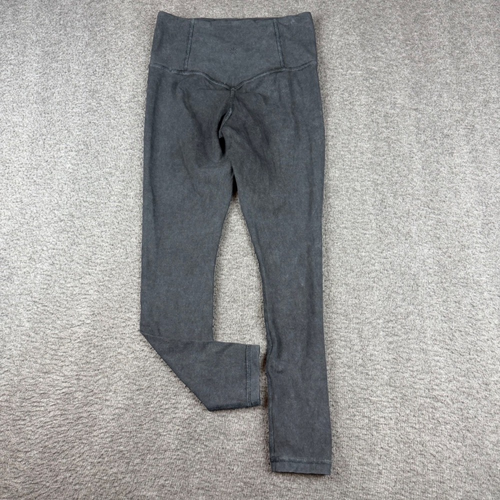 Athleta Leggings Women's Small Gray Acid Wash High Rise Elation 7/8 Leggings